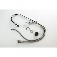 AQ1784CR ЛУГАНО смеситель для кухни с вытяжным изливом 2 jet