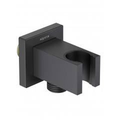 AQ2463MB шланговое подсоединение с держателем, матовый черный