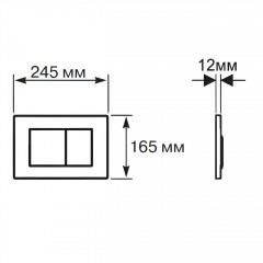 Set AQUATEK АЛЬТАИР (рама AQUATEK Standard INS-0000012 с звукоиз.прокладкой+крепеж KKI-0000002+кнопкаKDI-0000009+унитаз АЛЬТАИР AQ1980-00 с крышкой