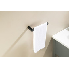 AQ4419MB ЛИРА полотенцедержатель, матовый черный