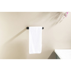 AQ4419MB ЛИРА полотенцедержатель, матовый черный