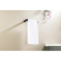 AQ4419MB ЛИРА полотенцедержатель, матовый черный