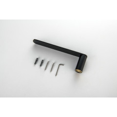 AQ4419MB ЛИРА полотенцедержатель, матовый черный