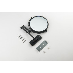 AQ4911MB зеркало косметическое настенное 5х, матовый черный