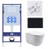 Set AQUATEK КЛАССИК (рама AQUATEK Standard INS-0000012 с звукоиз.прокладкой+крепеж KKI-0000002+кнопкаKDI-0000017+унитаз КЛАССИК AQ1111-00 с крышкой