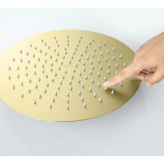 AQ2075BG круглый верхний душ 300*2 мм, шлиф. золото