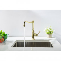 AQ1580PG КЛАССИК смеситель для кухни, полир. золото