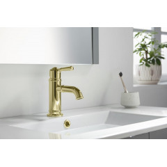 AQ1510PG КЛАССИК смеситель для раковины 72, без донного клапана, полир. золото