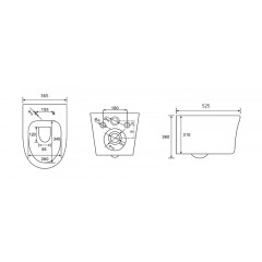 SET AQUATEK НИКА-017 4в1 (рама AQUATEK Standard INS-0000012+крепеж KKI-0000002+клавиша KDI-0000017+унитаз НИКА AQ2009-00 с тонким сиденьем soft-close)