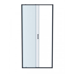 AQ ARI RA 12020GM Душевая дверь двухэлементная, раздвижная1200x2000 профиль оружейная сталь, стекло прозрачное