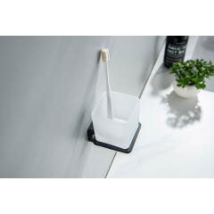 AQ4304MB ЛИБРА стакан с держателем, матовый черный