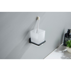 AQ4304MB ЛИБРА стакан с держателем, матовый черный