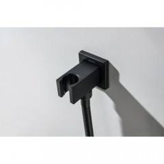 AQ2463MB шланговое подсоединение с держателем, матовый черный