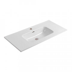 AQ77100-MG Комплект мебели: Тумба 100см ВЕГА с раковиной AQ4100-00, 2 ящика, цвет серый мат