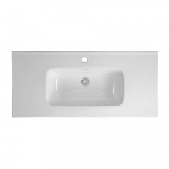 AQ77100-MG Комплект мебели: Тумба 100см ВЕГА с раковиной AQ4100-00, 2 ящика, цвет серый мат