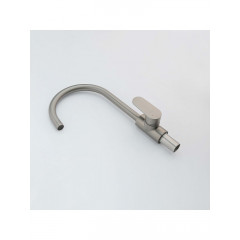 AQ1882BGM НИКА смеситель для кухни (полукруглый излив), оружейная сталь