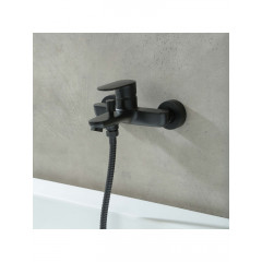 AQ1840MB НИКА смеситель для ванны, матовый черный