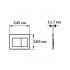PNS-0000005 (001DQ) Панель смыва Черная матовая для INSP-0000001 Pneumo S (клавиши квадрат)