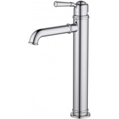 AQ1504CR КЛАССИК смеситель для раковины высокий 235, без донного клапана