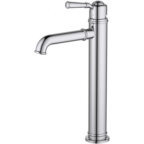 AQ1504CR КЛАССИК смеситель для раковины высокий 235, без донного клапана