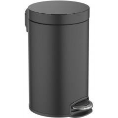 AQ4992MB корзина для мусора с педалью, 8л, матовый черный