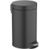 AQ4992MB корзина для мусора с педалью, 8л, матовый черный