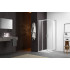 AQ ARI KV 09020CH Душевой уголок квадратный, двери раздвижные 900x900x2000 профиль хром, стекло прозрачное