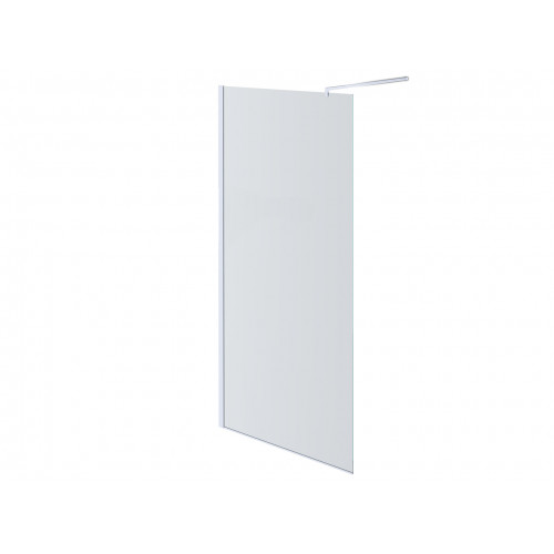 AQ WIW 14020CH Душевая перегородка Walk in с держателем 1400x2000 профиль хром, стекло прозрачное