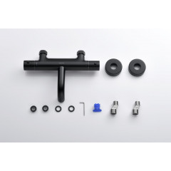 AQ1343MB ЕВРОПА термостатический смеситель для ванны, матовый черный