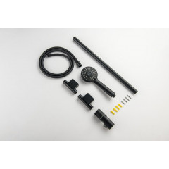 AQ2017MB БЕТТА душевой гарнитур 3jet 65 см, матовый черный