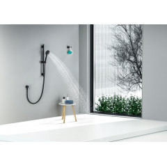 AQ2017MB БЕТТА душевой гарнитур 3jet 65 см, матовый черный