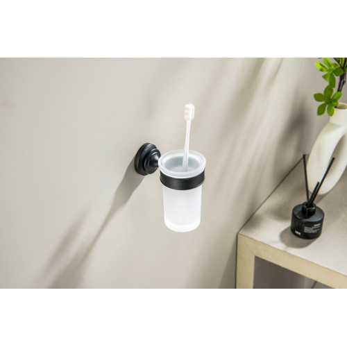 AQ4527MB КЛАССИК стакан с держателем, матовый черный