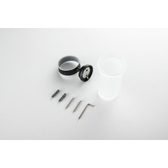 AQ4527MB КЛАССИК стакан с держателем, матовый черный