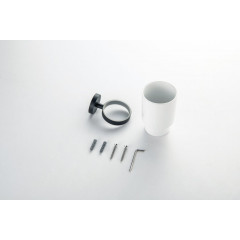 AQ4604MB БЕТТА стакан с держателем, матовый черный