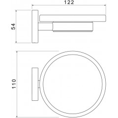 AQ4103MB ЕВРОПА мыльница, матовый черный