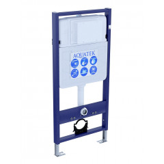 SET AQUATEK ВЕГА-1905-013 (рама AQUATEK Standard INS-0000012 с клавишей KDI-0000013 и крепежом KKI-0000001+унитаз ВЕГА AQ1905-00 с тонким сиденьем sc