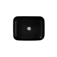 AQ5515-MB ВЕГА раковина 500*390*130 для установки на столешницу, матовый черный