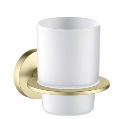 AQ4204BG ОБЕРОН стакан с держателем, шлиф. золото
