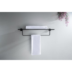 AQ4615MB БЕТТА полка для полотенец, матовый черный