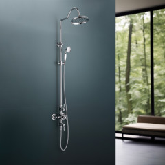 AQ2563CR КЛАССИК термостатическая душевая система (смеситель для душа) 220мм