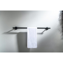 AQ4214MB ОБЕРОН полотенцедержатель 600 мм, матовый черный