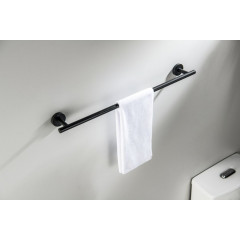 AQ4214MB ОБЕРОН полотенцедержатель 600 мм, матовый черный