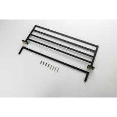 AQ4315MB ЛИБРА полка для полотенец, матовый черный