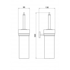 AQ4610BGM БЕТТА ершик, оружейная сталь (шлиф. черный хром)