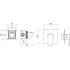 AQ1666MB ЛИБРА смеситель для душа 1 режим (внешняя и скрытая часть), матовый черный