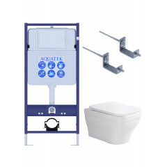 SET AQUATEK АМАДЕО KKI2 (рама AQUATEK Standard INS-0000012+крепеж KKI-0000002+унитаз АМАДЕО AQ1163-00 с тонким сиденьем soft-close)