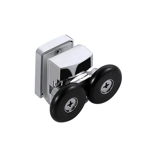 AQ ARI RO 09020GM Душевой уголок 1/4 круга, двери раздвижные 900x900x2000, профиль оружейная сталь, стекло прозрачное