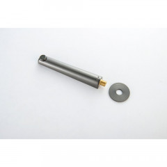 AQ1141BGM БЕТТА излив для ванны 224 мм, оружейная сталь (шлиф. черный хром)