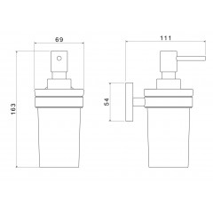 AQ4105BGM ЕВРОПА дозатор, оружейная сталь (шлиф. черный хром)