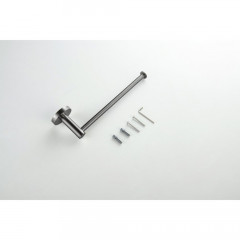 AQ4119BGM ЕВРОПА полотенцедержатель, оружейная сталь (шлиф. черный хром)